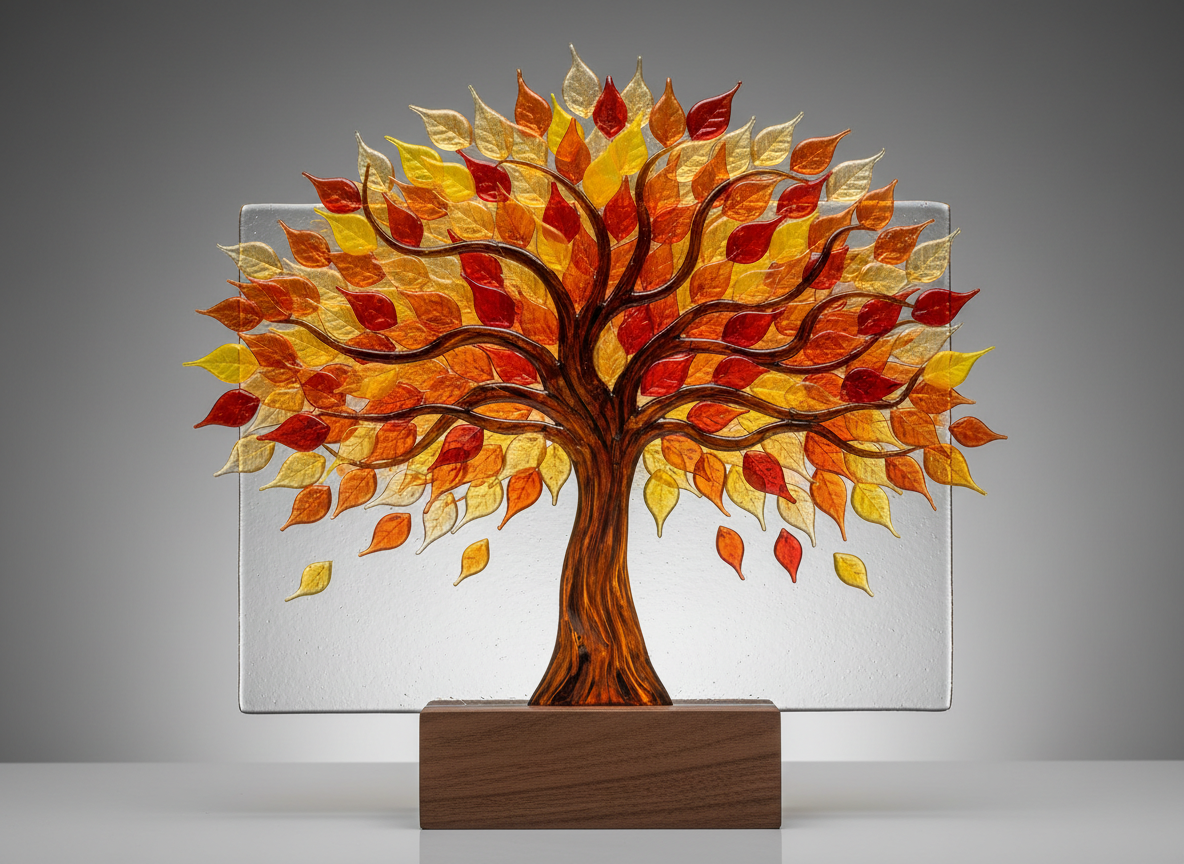 Fall Tree Glass Art Guided Project